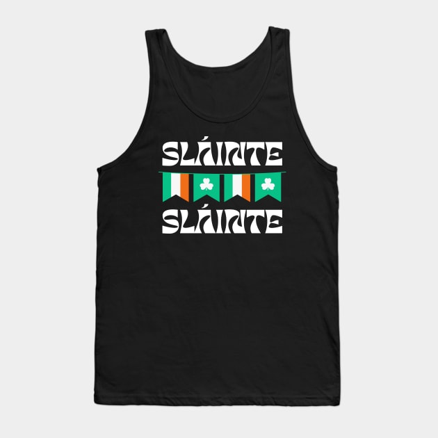 IRISH FLAG SLAINTE Tank Top by Lolane